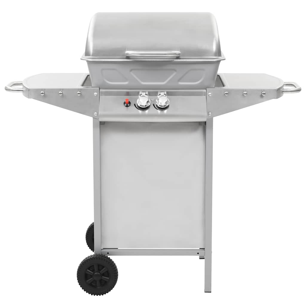 Vidaxl Gasbarbecue e Grill con 2 zone di cottura in acciaio inossidabile