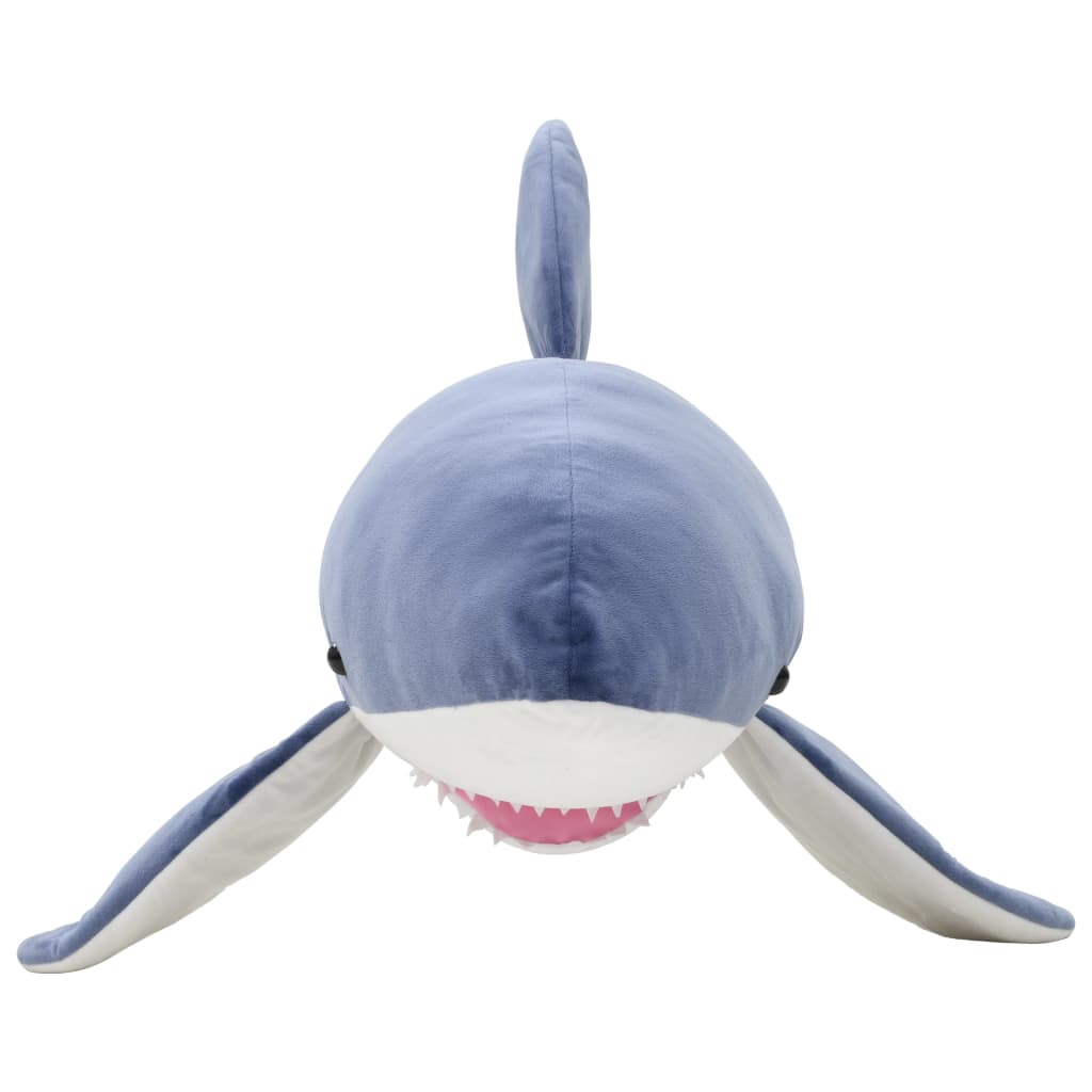 VidaXL peluche squalo bianco peluche blu e bianco