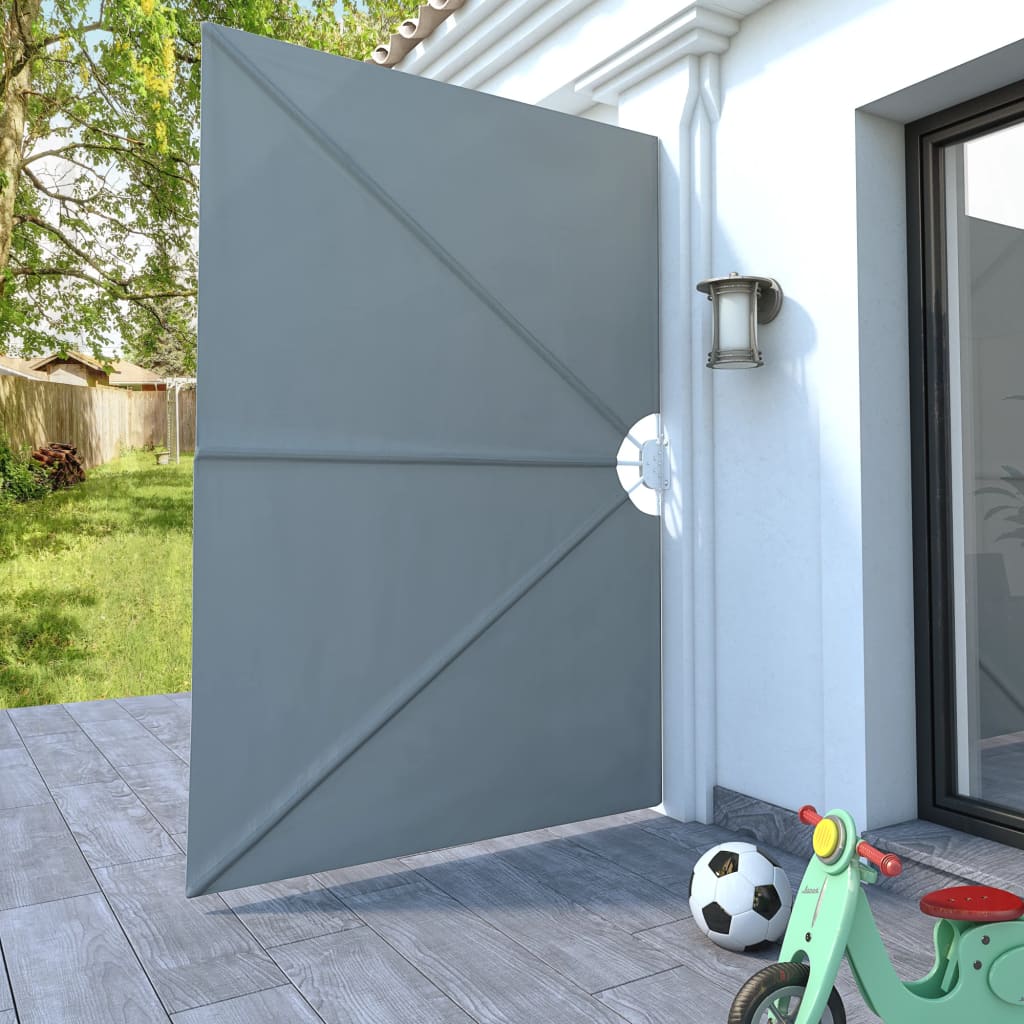 Paravento pieghevole Vidaxx 240x160 cm grigio