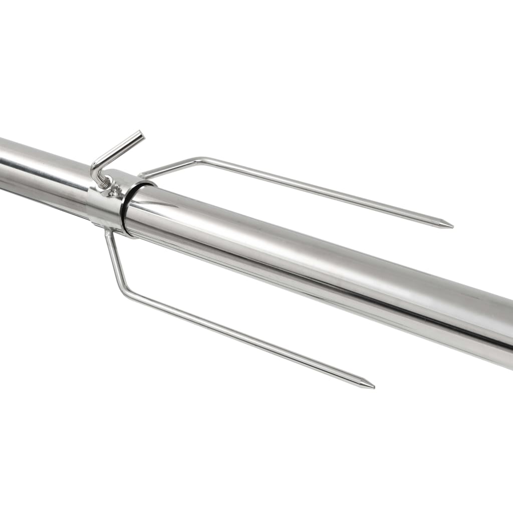 VIDAXL BARBECUE AUTOMATICO con motore 207x45x81 cm in acciaio inossidabile