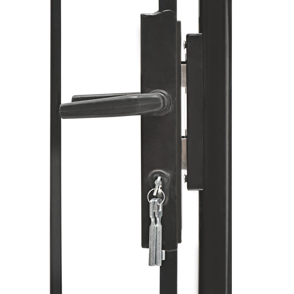 Vidaxl Port 1x2 m in acciaio nero