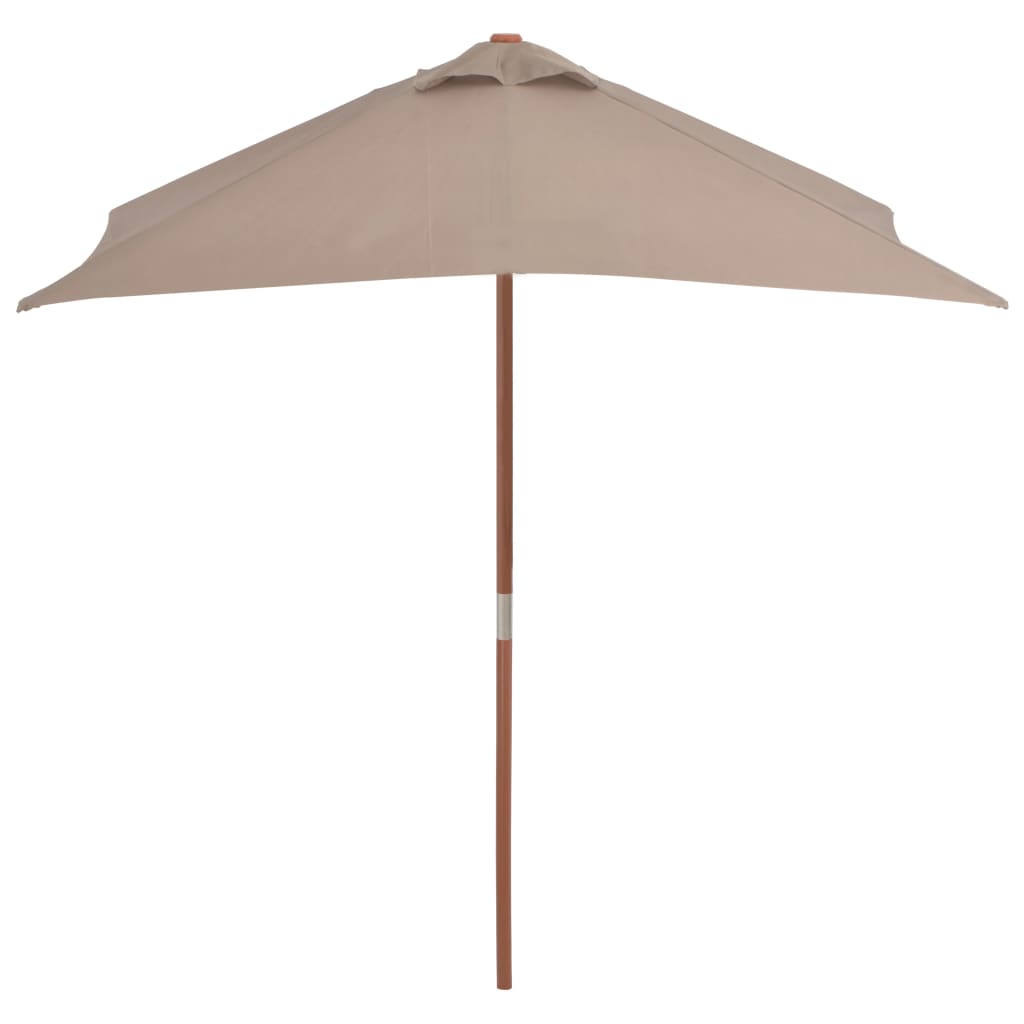 Parasol Vidaxl con poste de madera 150x200 cm Tope