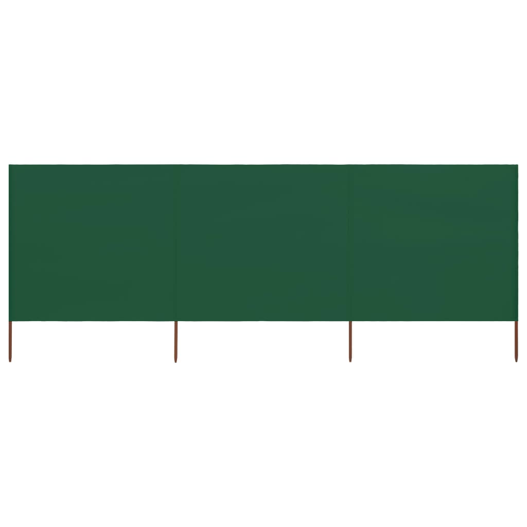 Parabrisas Vidaxl 3 paneles 400x120 cm de tela verde