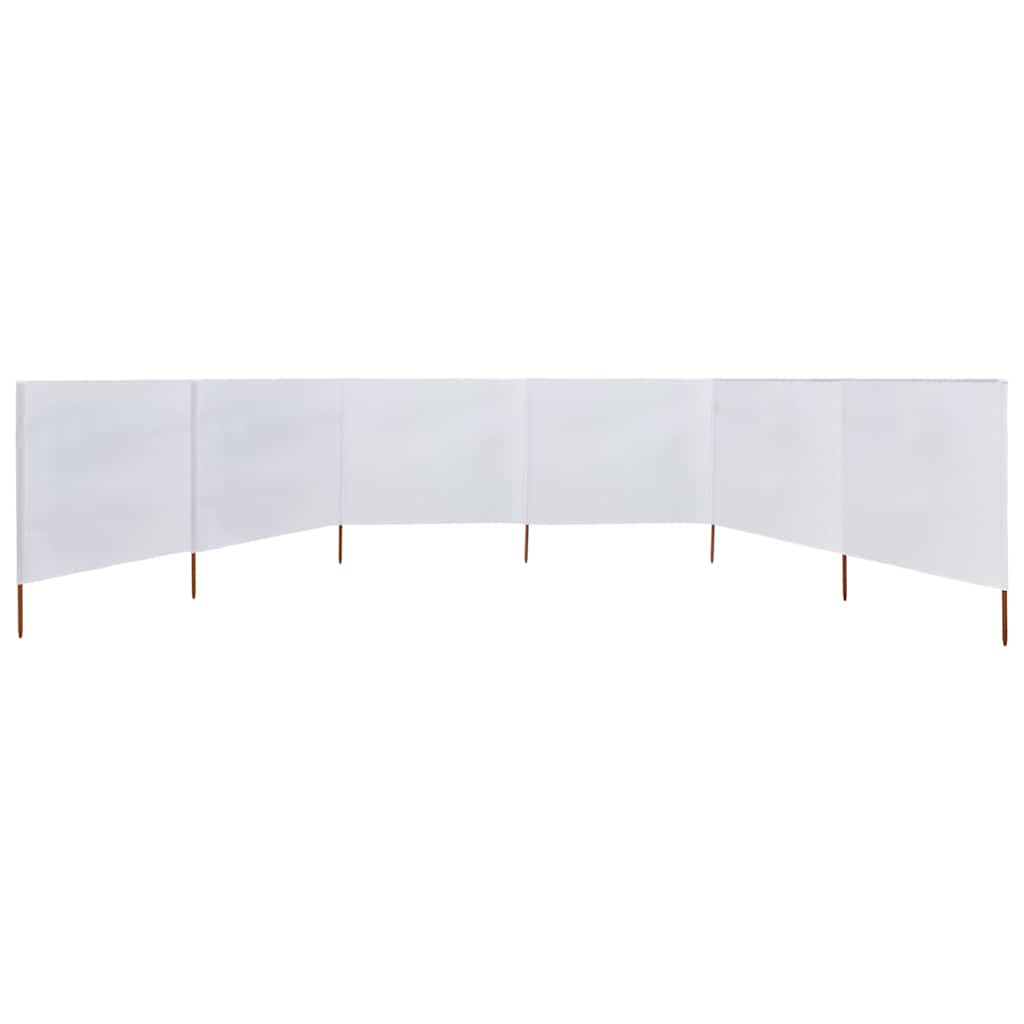 Parabrisas Vidaxl 6 paneles 800x80 cm de tela blanca