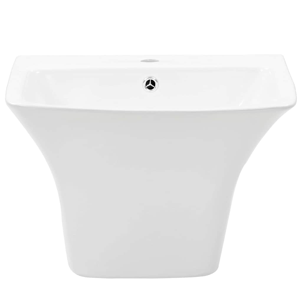 Lavabo vidaxl blanco 53 x 44 x 37 cm cerámica esmaltada