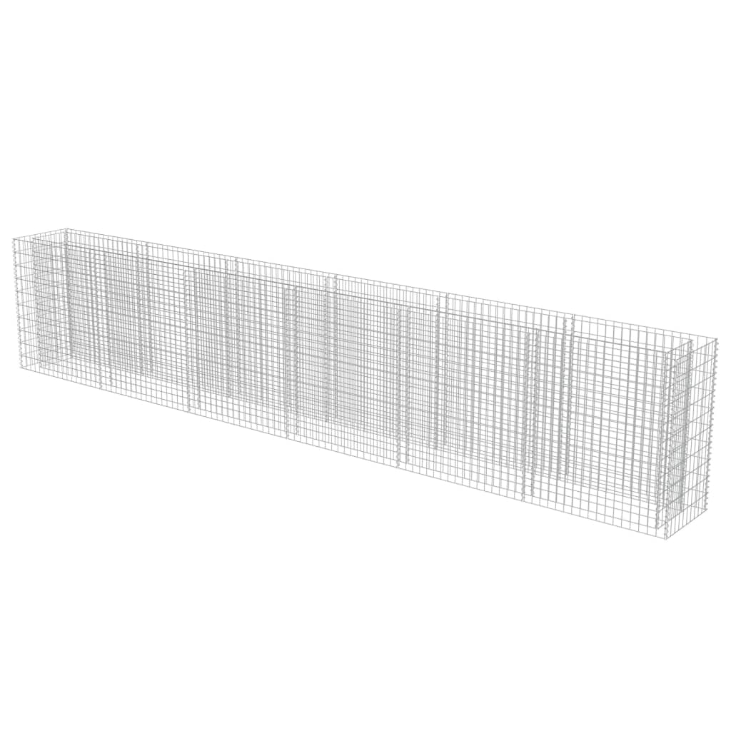 Scatola di pianificazione Gabion Vidaxl raccolta in acciaio zincato 540x50x100 cm