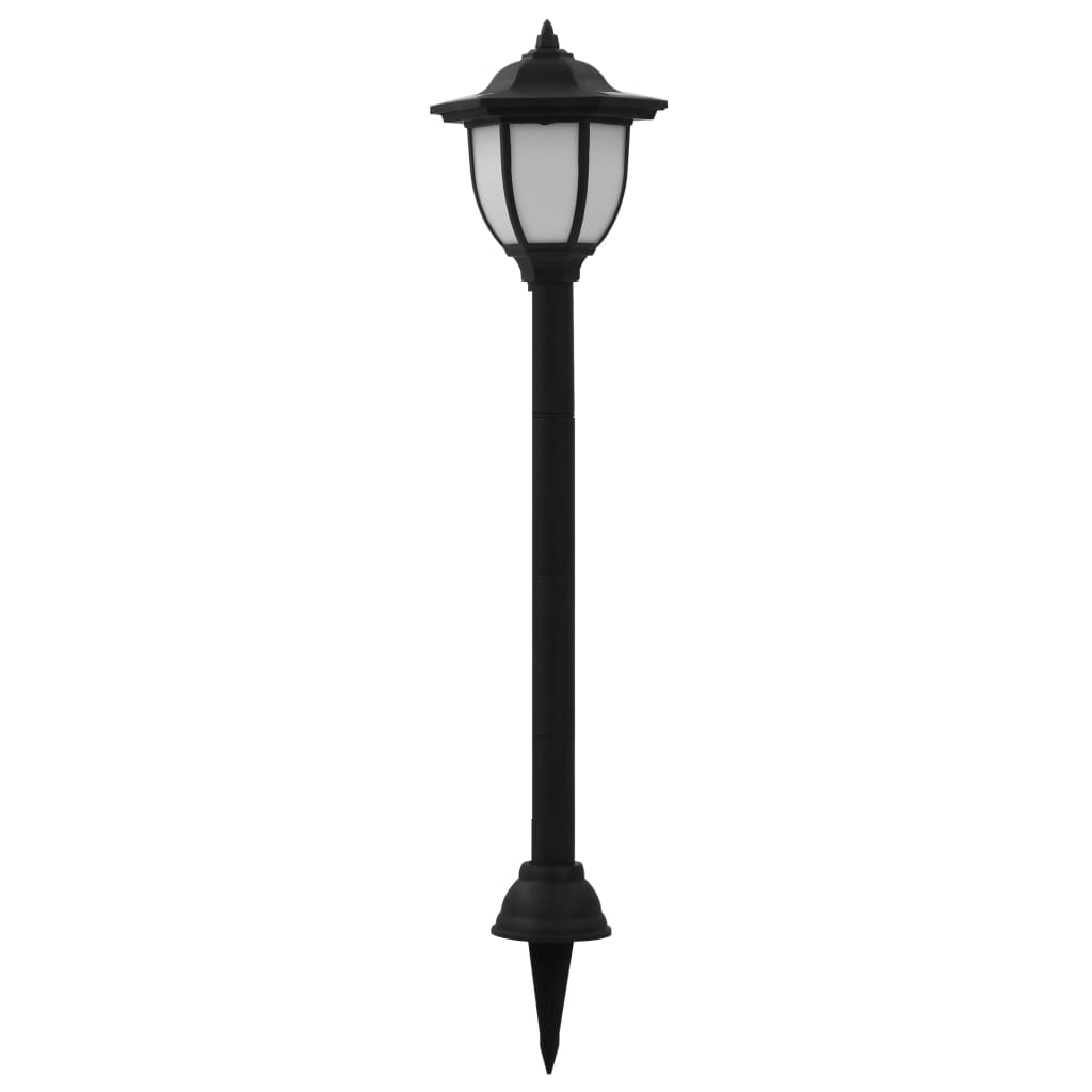Lampade solari a LED Vidaxl Black 3 pezzi