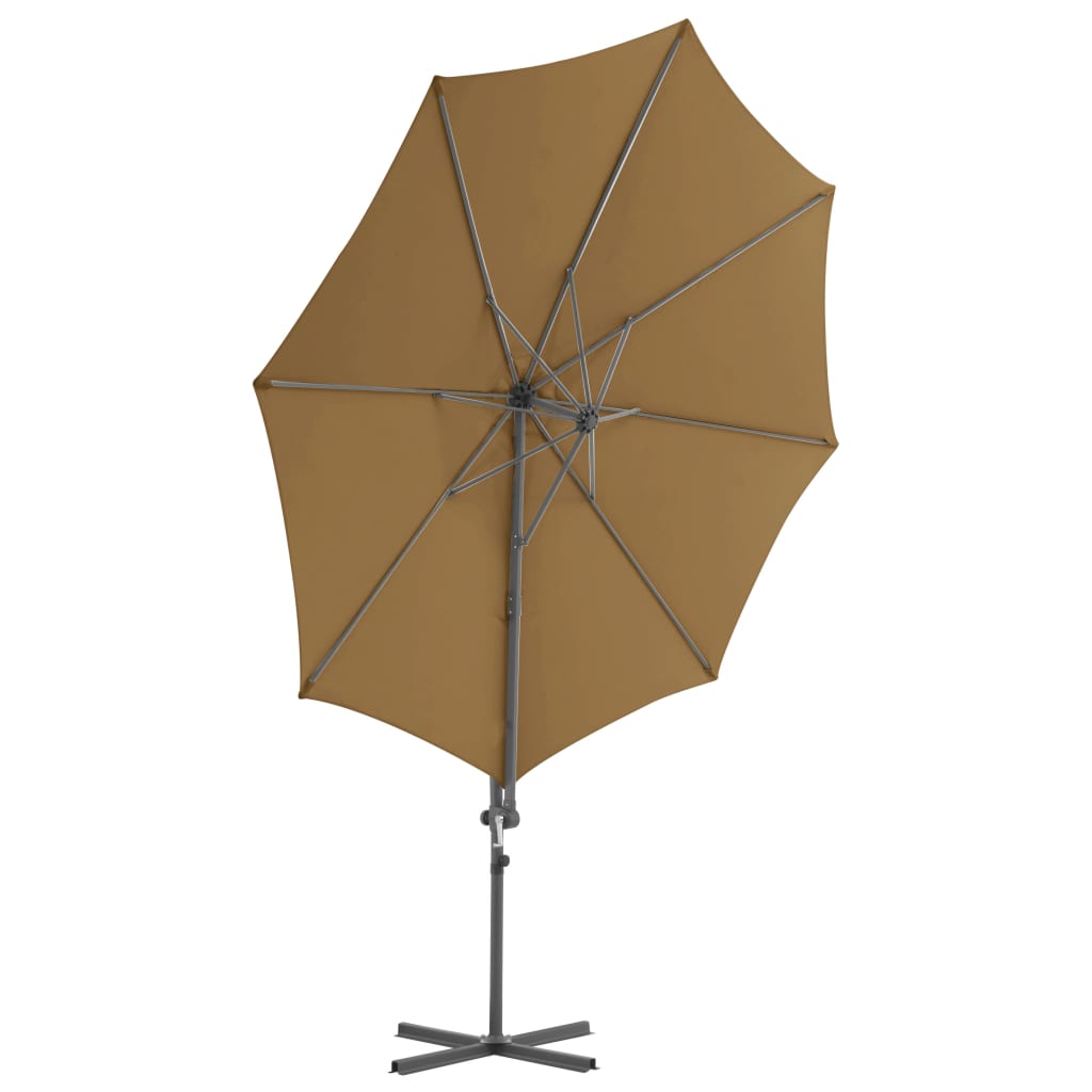 Parasol flotante de Vidaxl con topo de acero de 300 cm