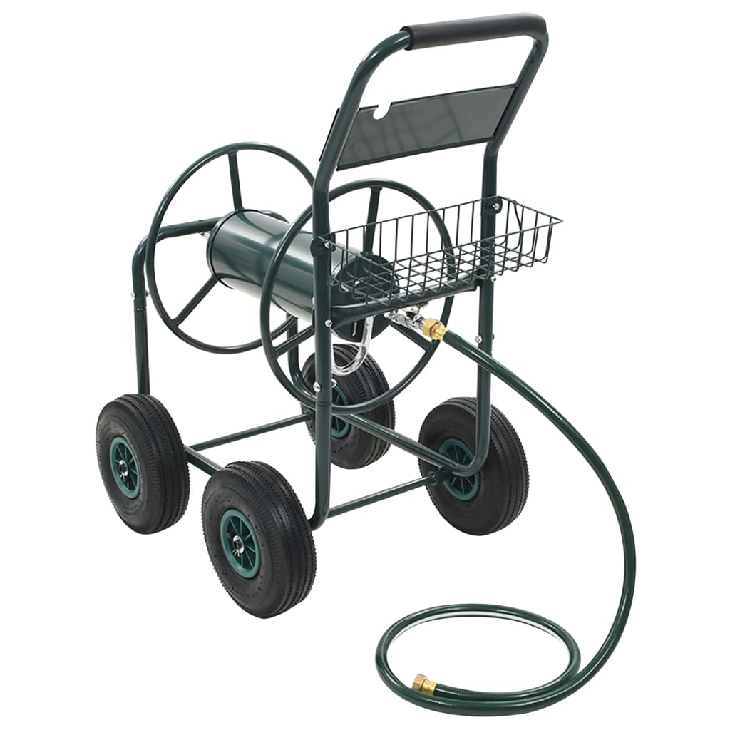 Vidaxl tuinslangtrolley met 1 2 slangkoppeling 75 m staal