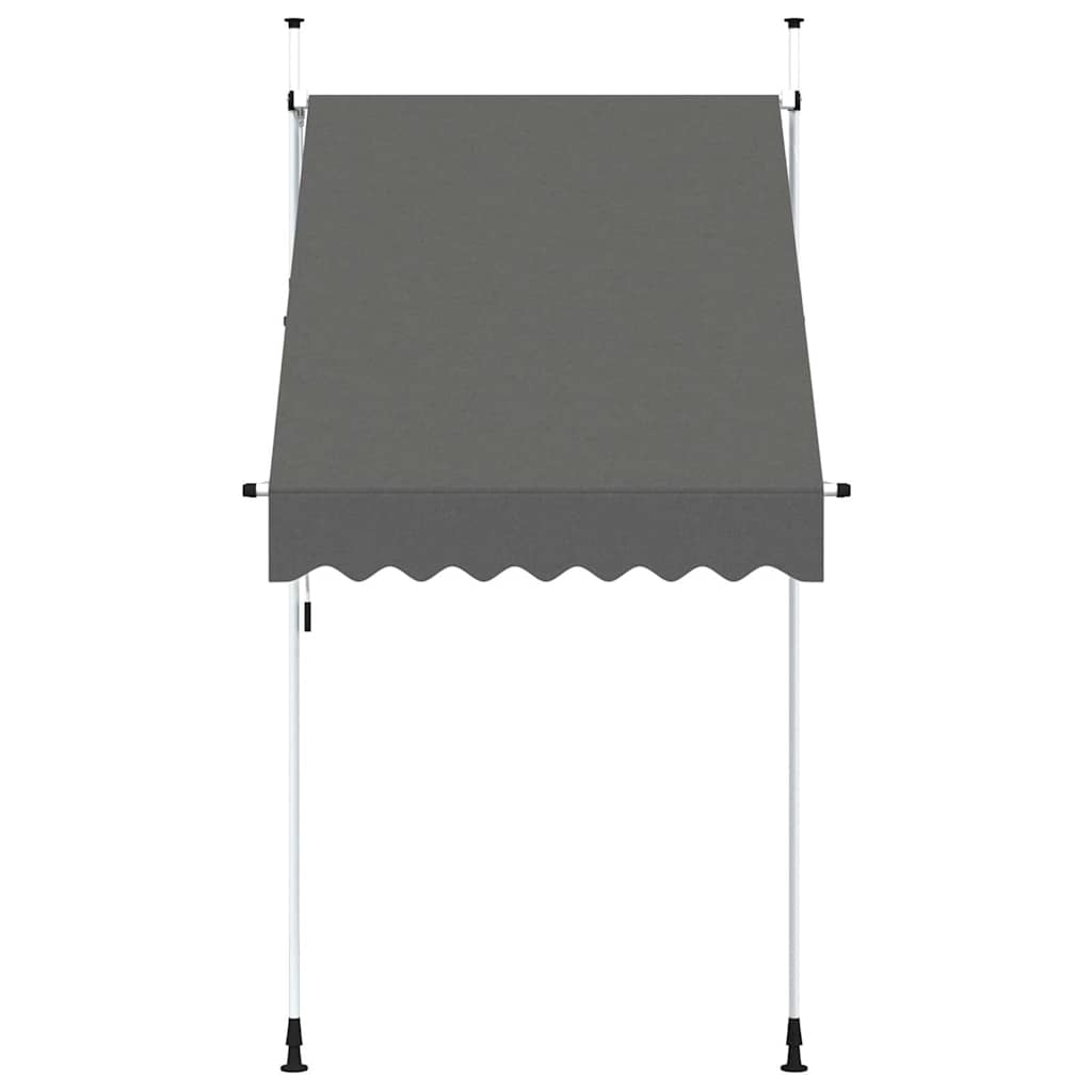 Vidaxl Luifel manualmente extensible 150 cm de antracita