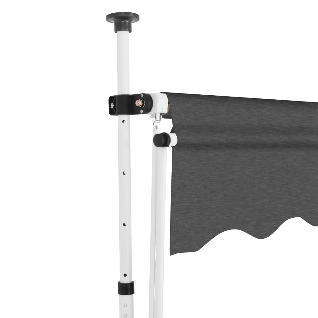 Vidaxl Luifel manualmente extensible 150 cm de antracita