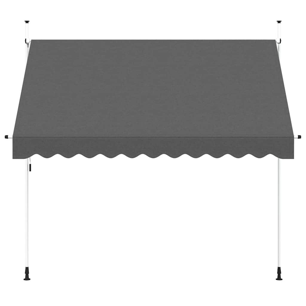 Vidaxl Luifel manualmente extensible 300 cm de antracita