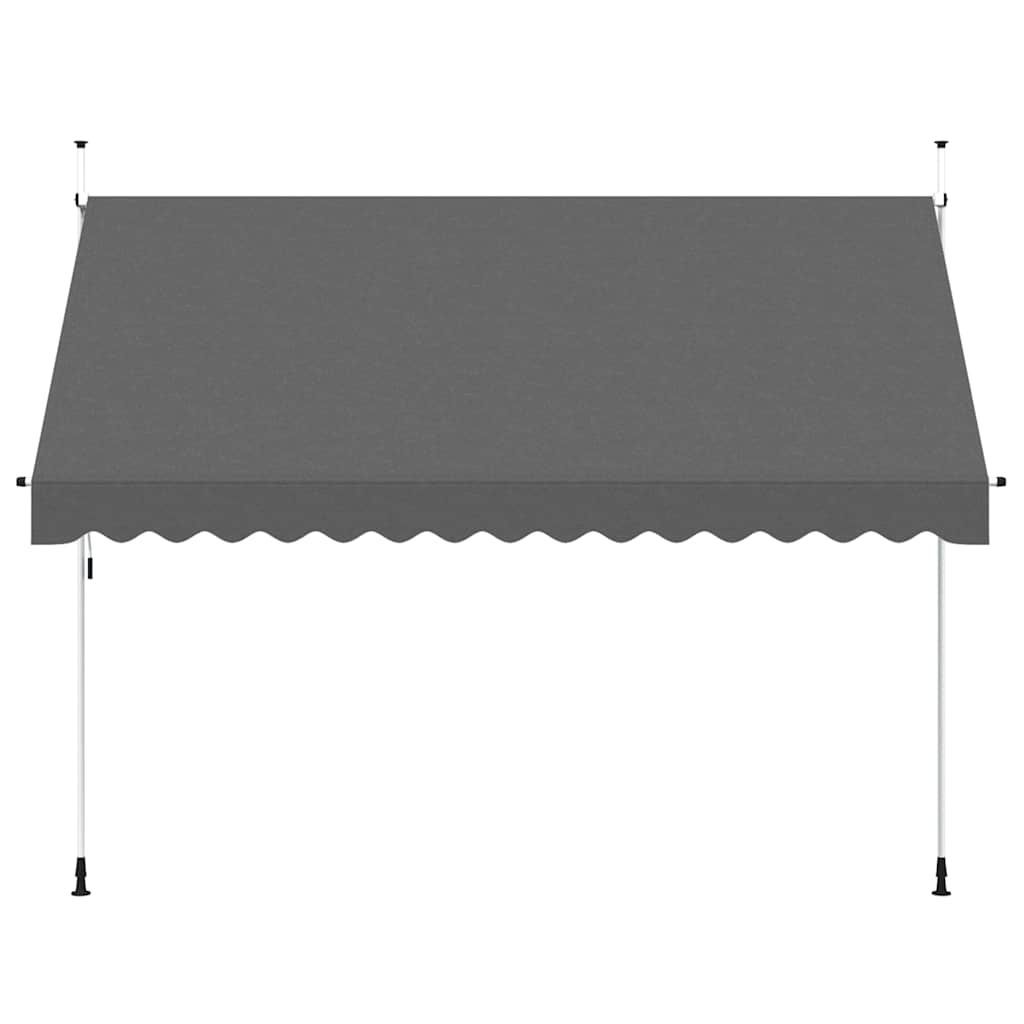 Vidaxl Luifel Manualmente extensible 350 cm de antracita