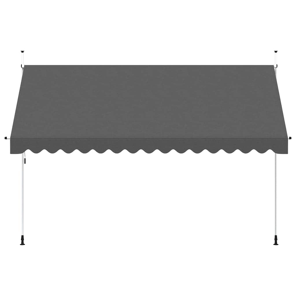 Vidaxl Luifel manualmente extensible 400 cm de antracita