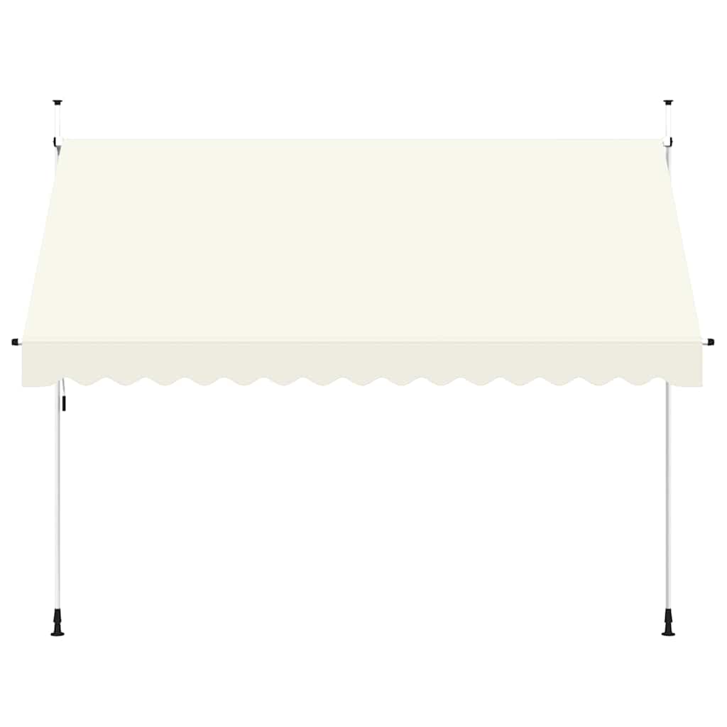 Vidaxl Luifel extiende manualmente la crema de 350 cm
