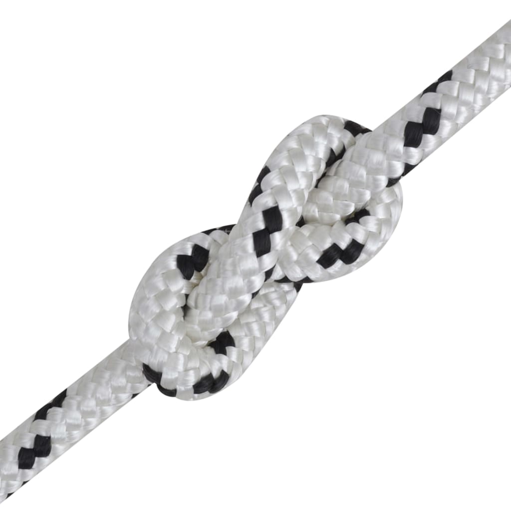 Vidaxl Boat Rope trenzado 6 mm 500 m poliéster blanco