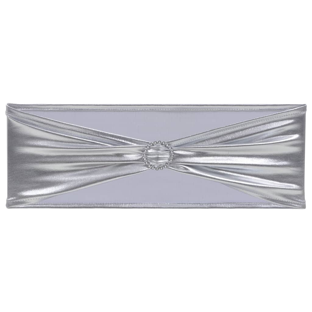 Vidaxl 25 St Stoellint con diamante elastico argento