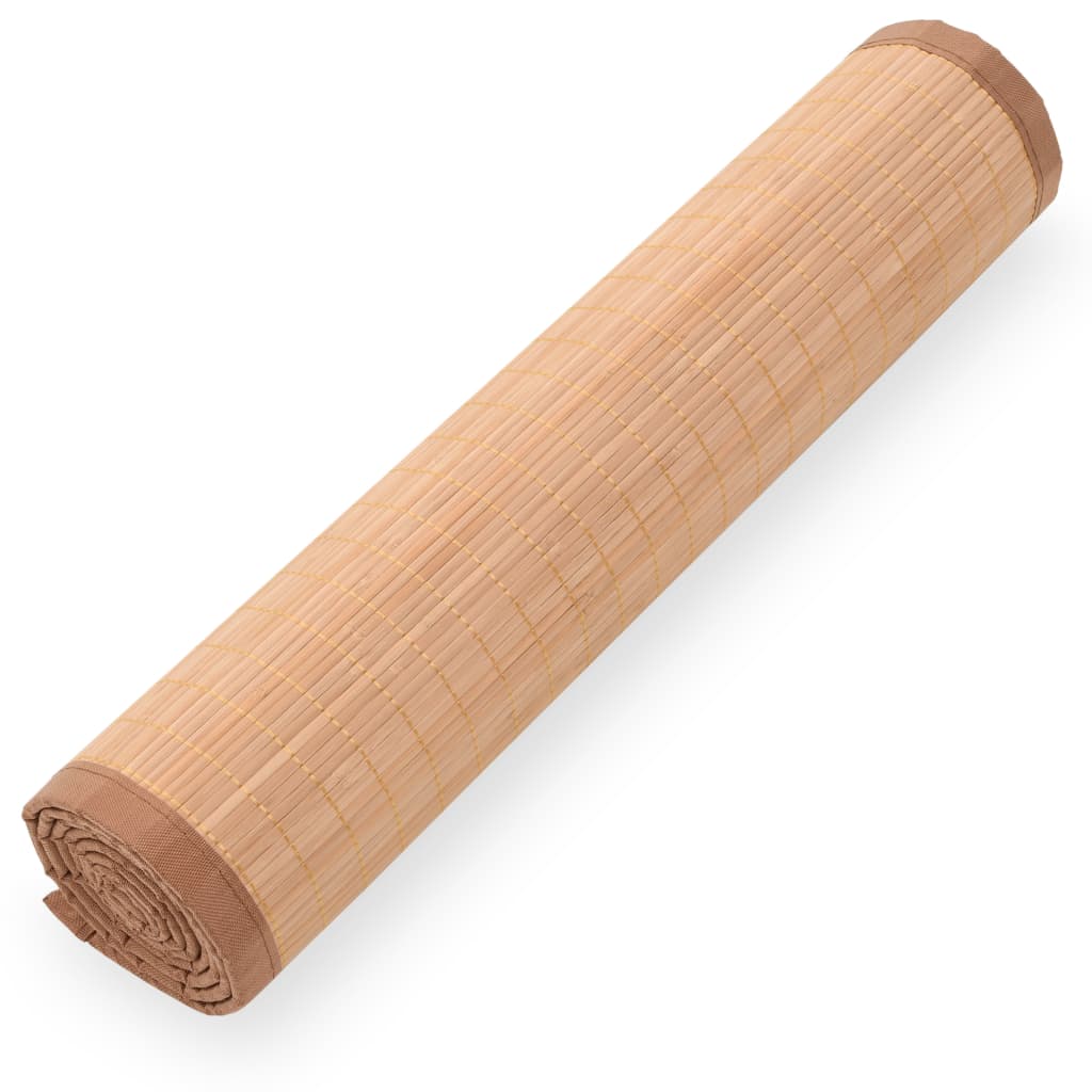 VidaXL estera de yoga 60x180 cm bambú marrón