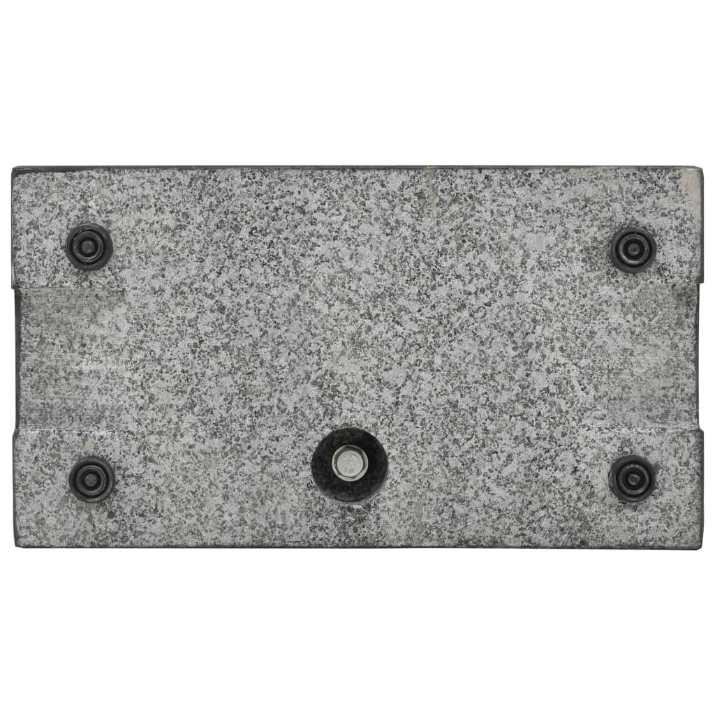 Vidaxl Parasol Foot rectangular 25 kg de granito negro