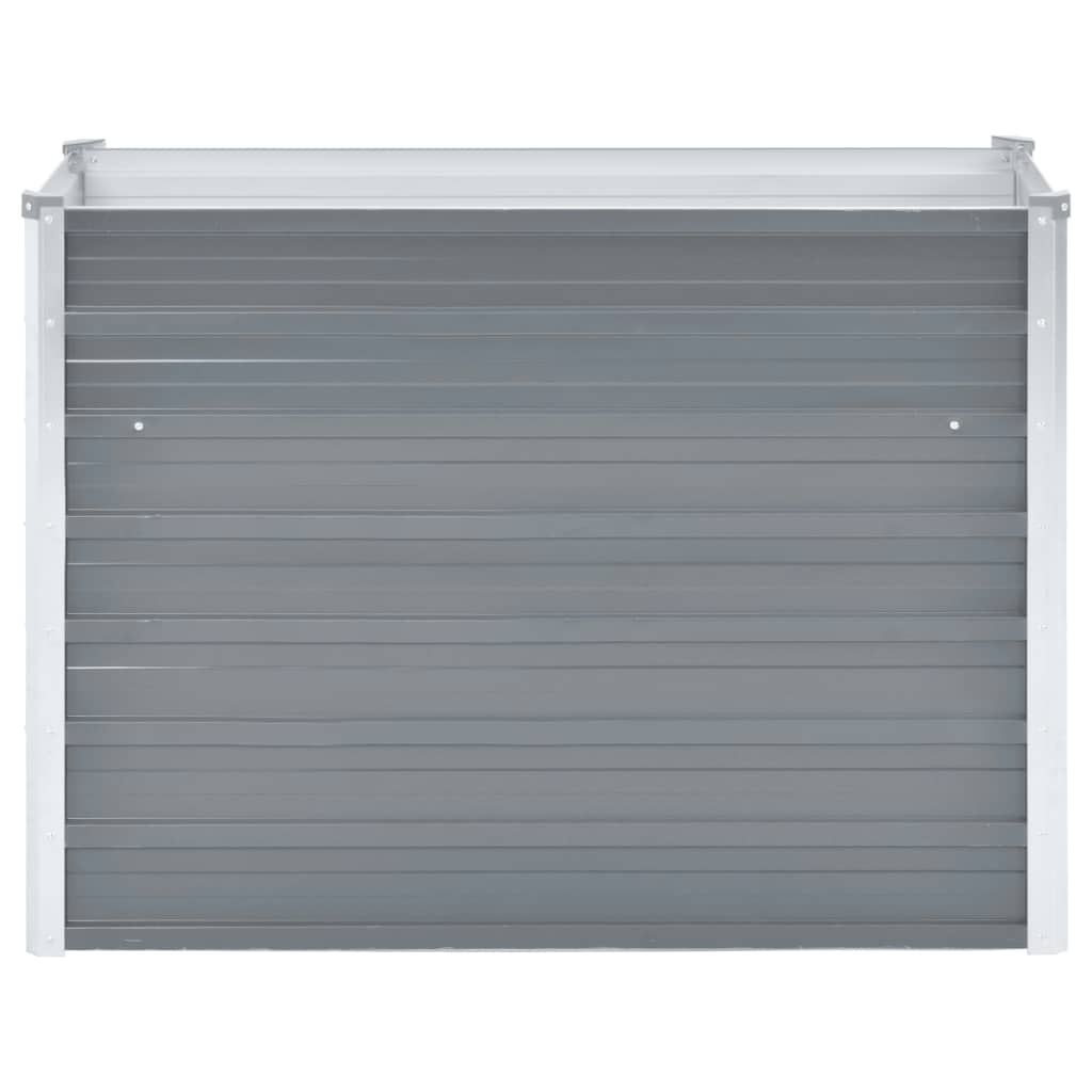 Plantador Vidaxl elevado 100x40x77 cm de acero galvanizado gris