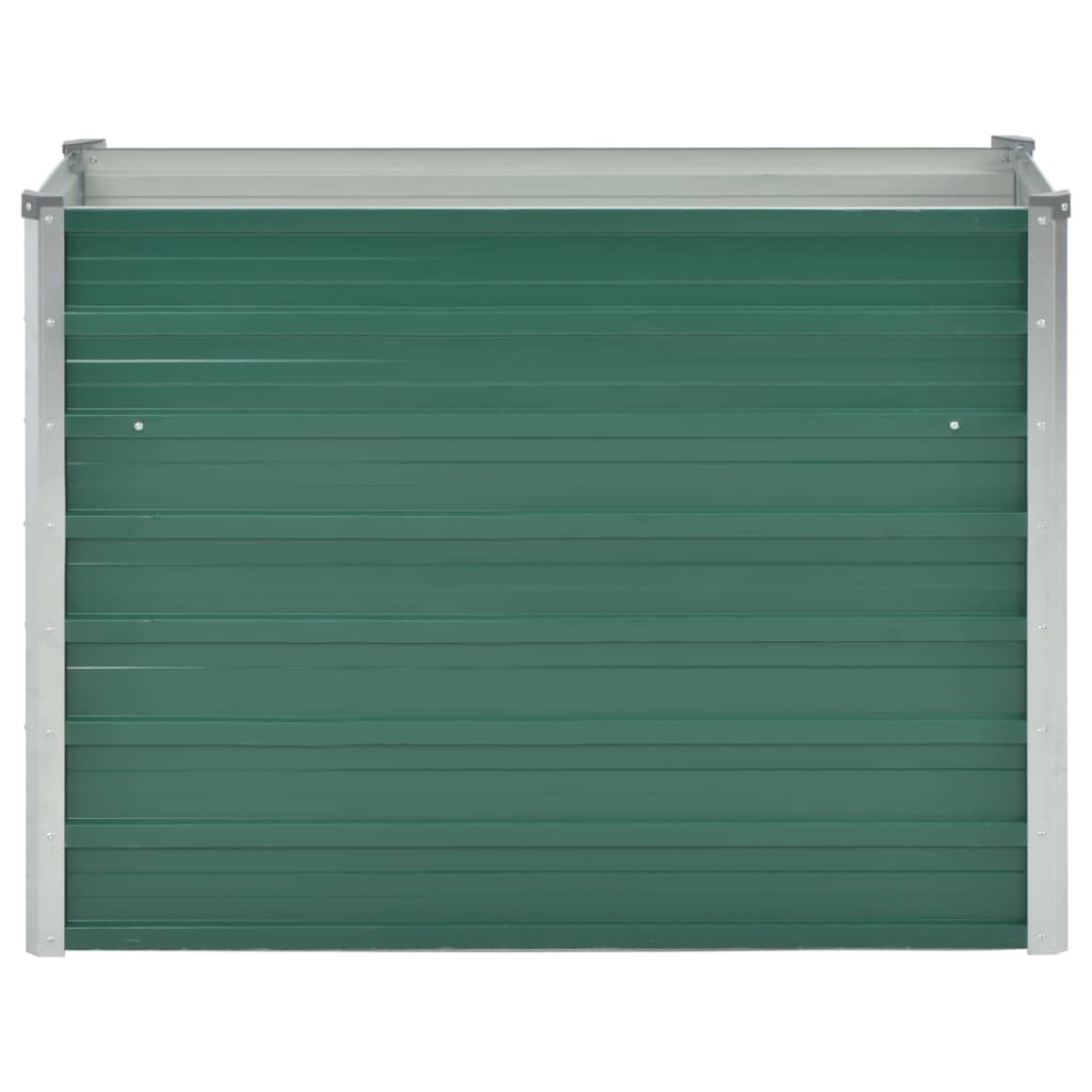 Plantador Vidaxl Insentado 100x40x77 cm de acero galvanizado verde