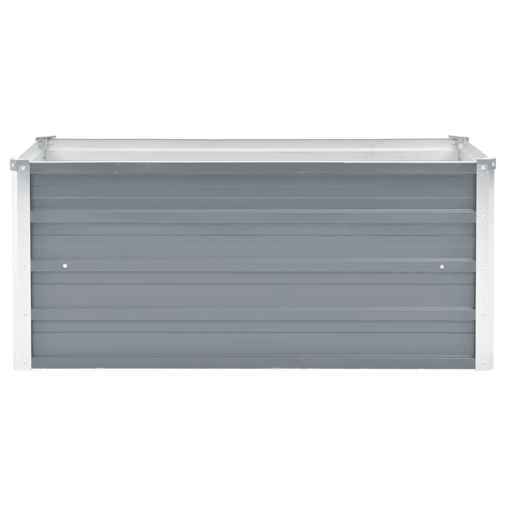 Plantador Vidaxl Insentado 100x40x45 cm de acero galvanizado gris