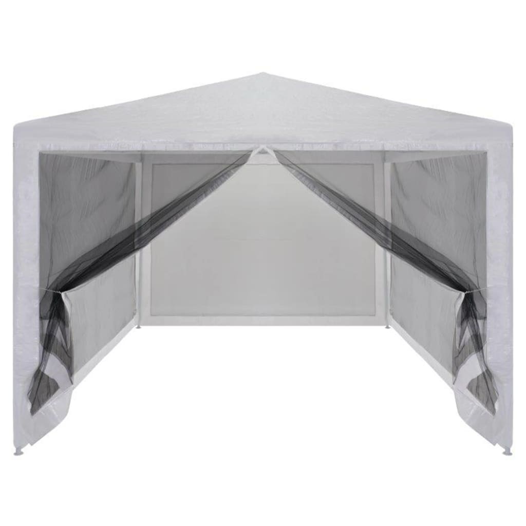 Tenda per feste Vidaxl con 4 pareti laterali a mezza 3x3 m