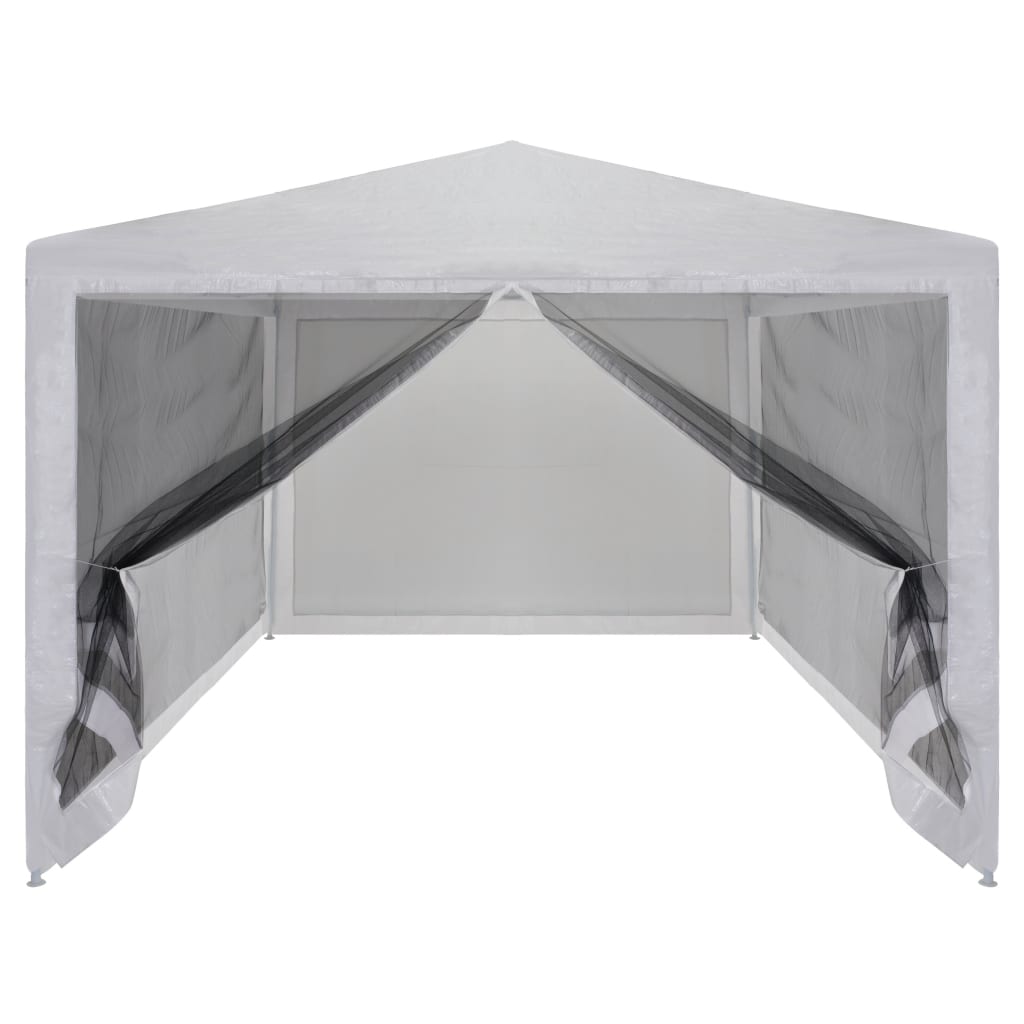 Tienda de fiesta Vidaxl con 4 paredes laterales de malla 4x3 m