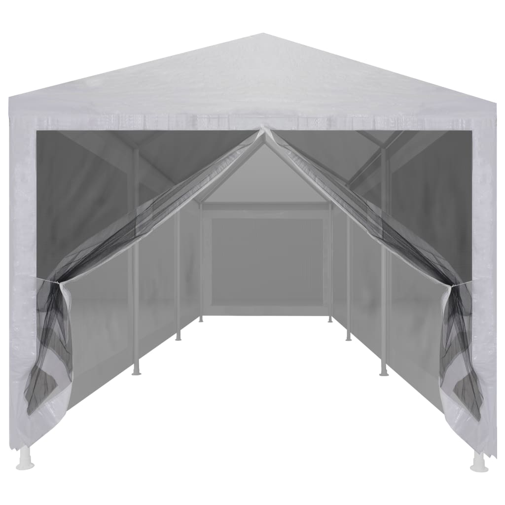 Tenda per feste Vidaxl con 8 pareti laterali a rete 9x3 m