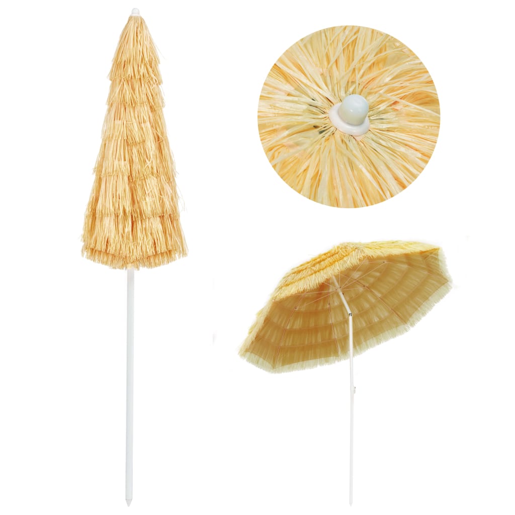 Vidaxl Strandparasol Hawaii Style 240 cm Natural