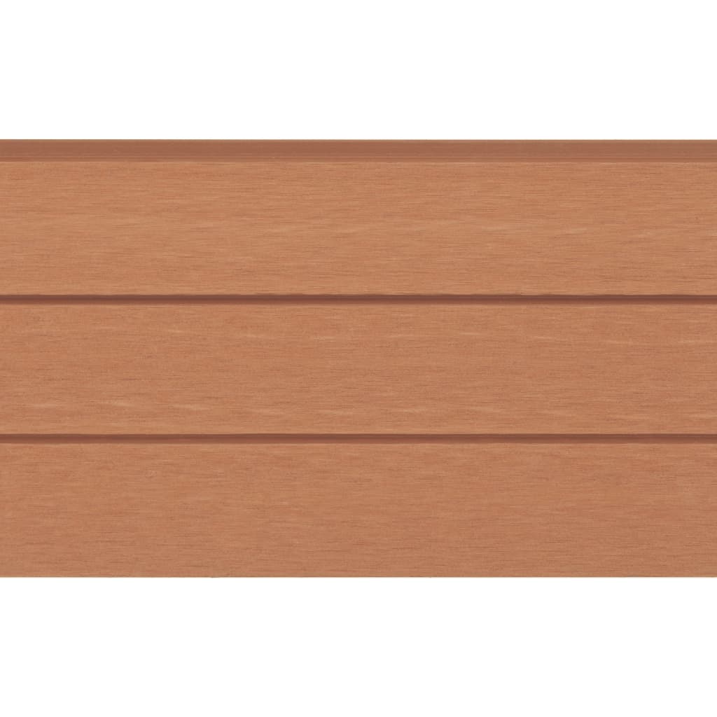 Tableros de cerca de reemplazo de Vidaxl 9 PCS 170 cm HKC Brown