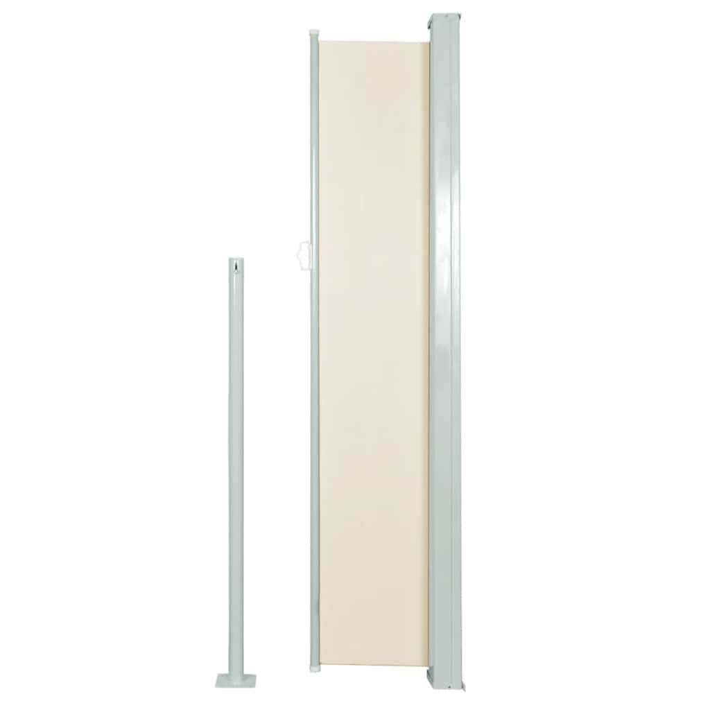Vidaxl parabrezza estendibile 120x300 cm crema