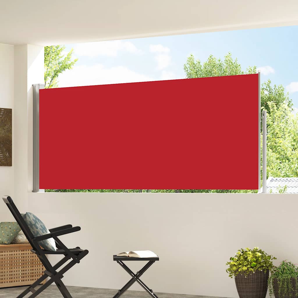 Parabrisas Vidaxl extensible 120x300 cm rojo