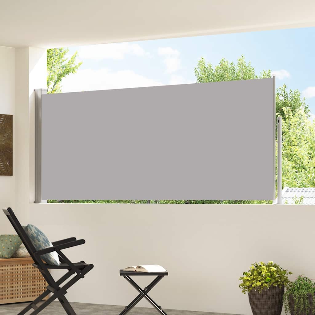 Parabrisas Vidaxl extensible 120x300 cm gris