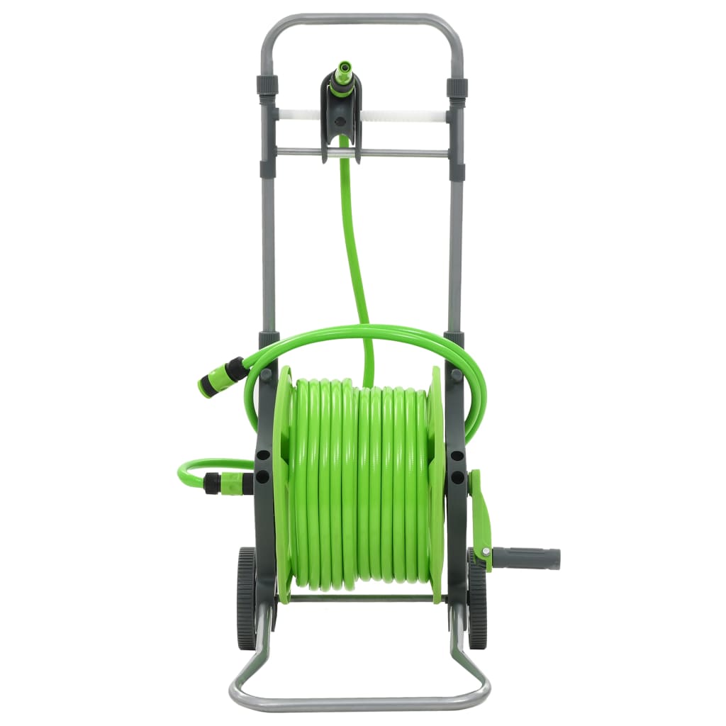 Vidaxl Waterslang bobina con ruote 45+2 m