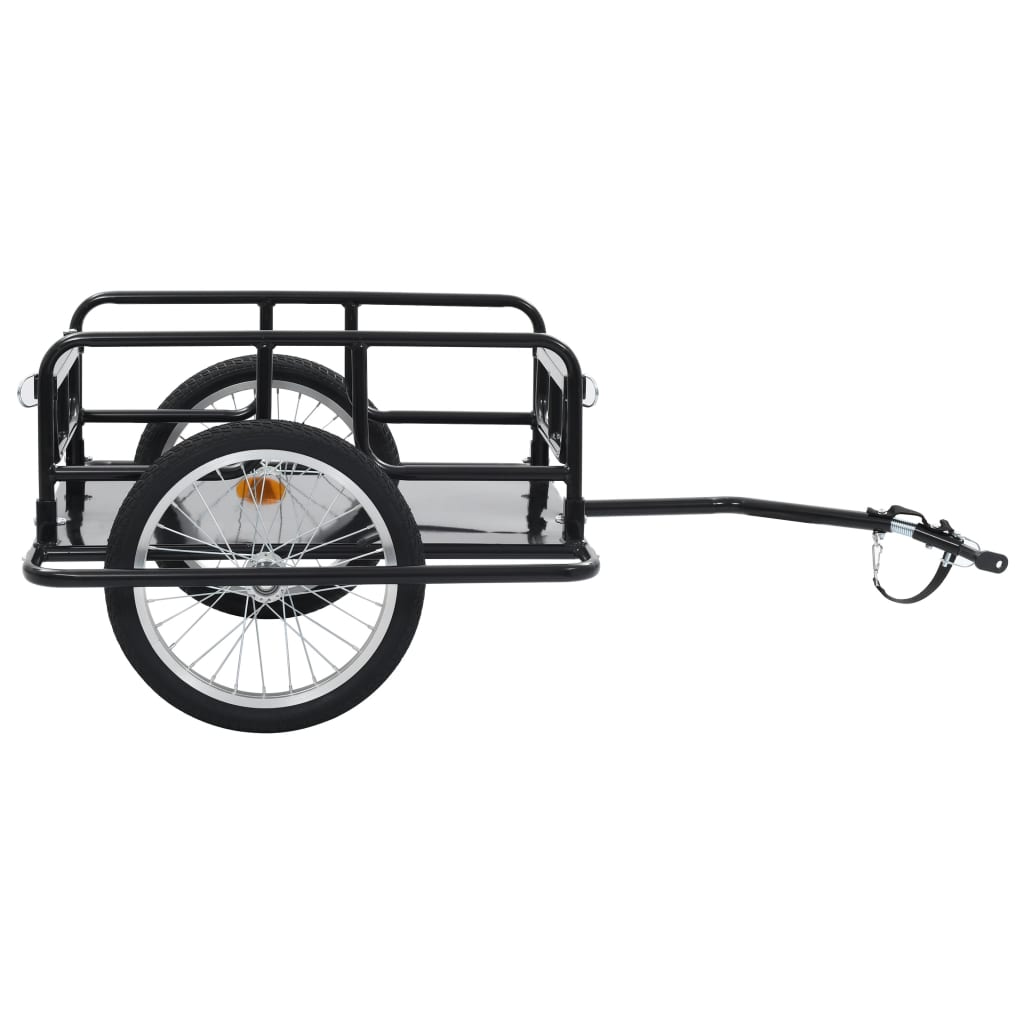 Vidaxl Bicycle Trailer 130x73x48.5 cm de acero negro