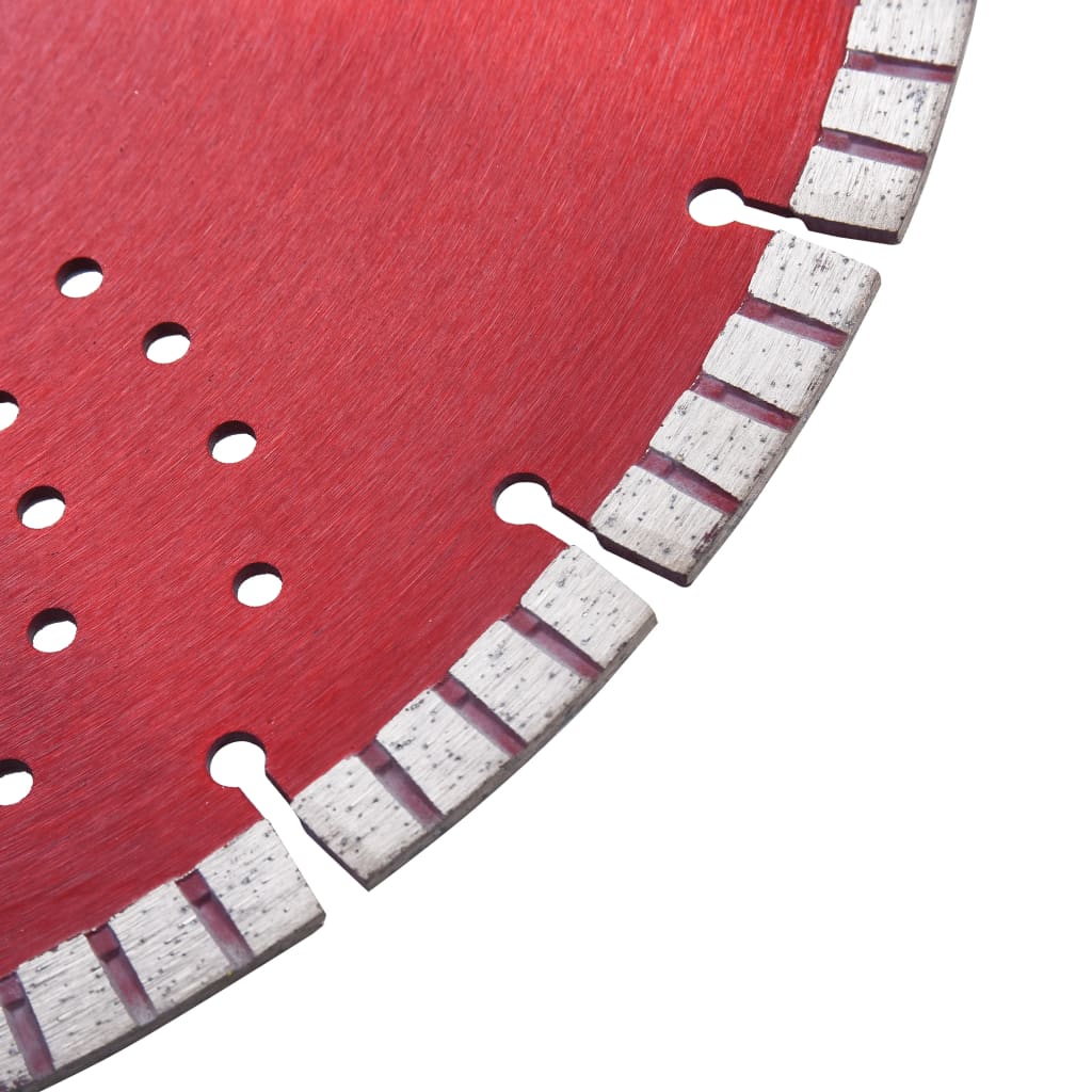 Vidaxl Diamond Saw Blade con turbo e fori in acciaio da 350 mm