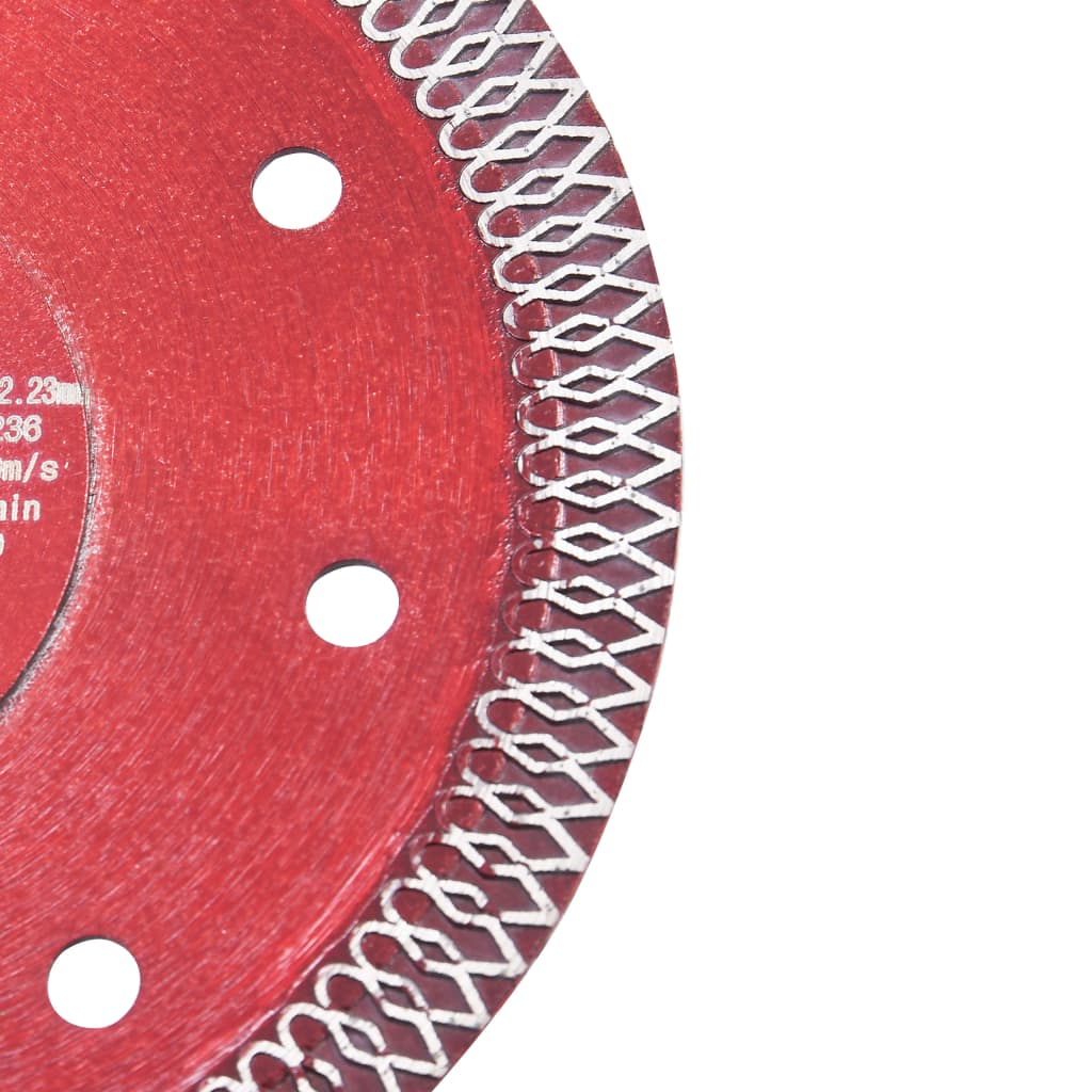 Vidaxl Diamond Saw Blade con fori da 125 mm in acciaio