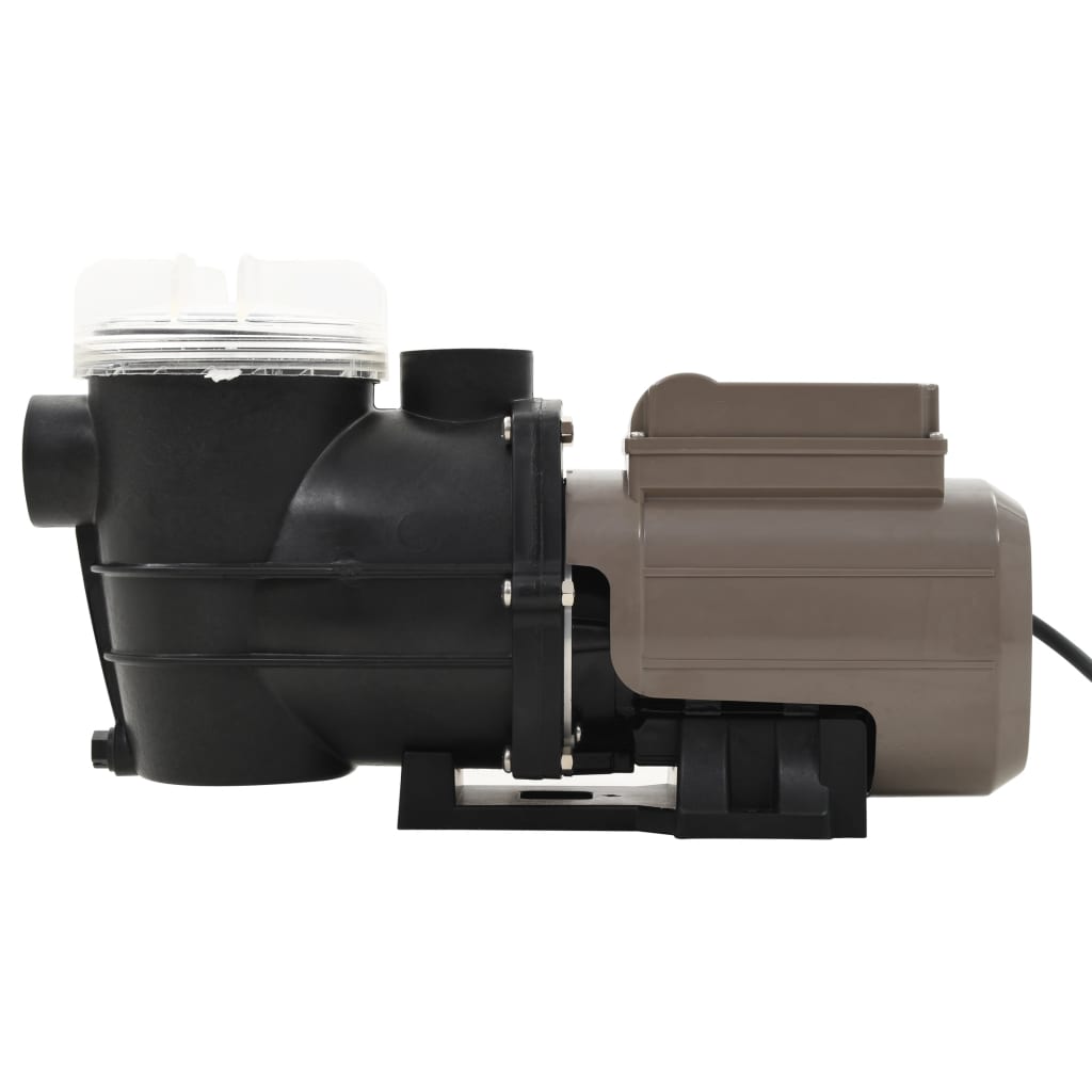Pompa piscina Vidaxl con timer 0,25 CV 8000 L U Nero