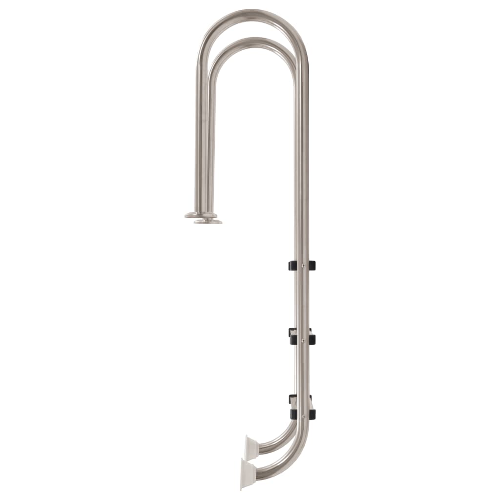 Scala piscina Vidaxl con 3 sport in acciaio inossidabile da 120 cm 304