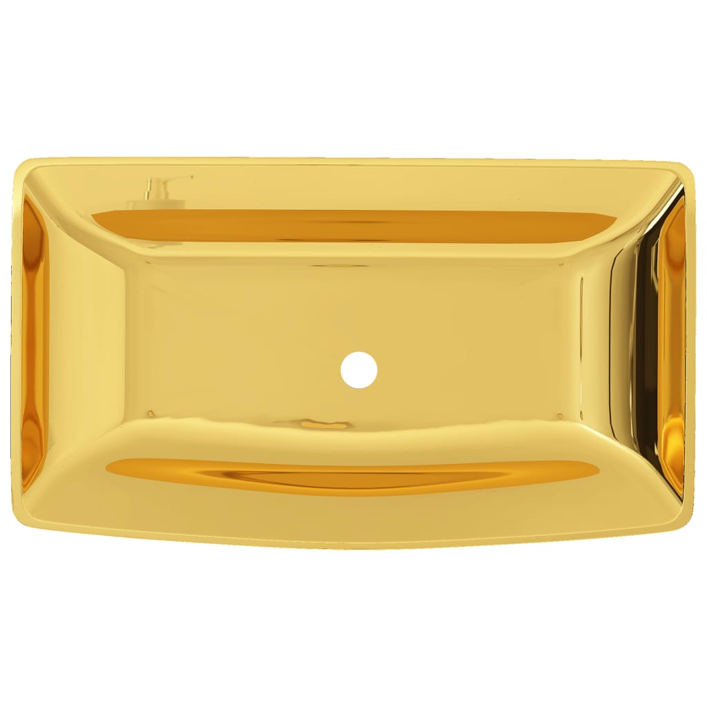 Vidaxl Washbasin 71x38x13.5 cm Ceramic Oro colorato