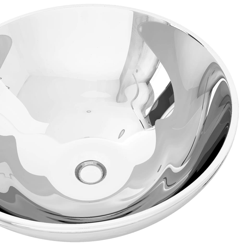 Vidaxl Washbasin 32.5x14 cm Cerámico de plata
