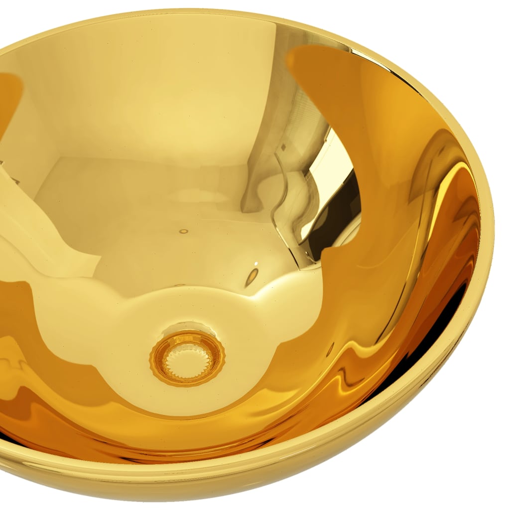 Vidaxl Washbasin 32.5x14 cm Ceramic Oro colorato