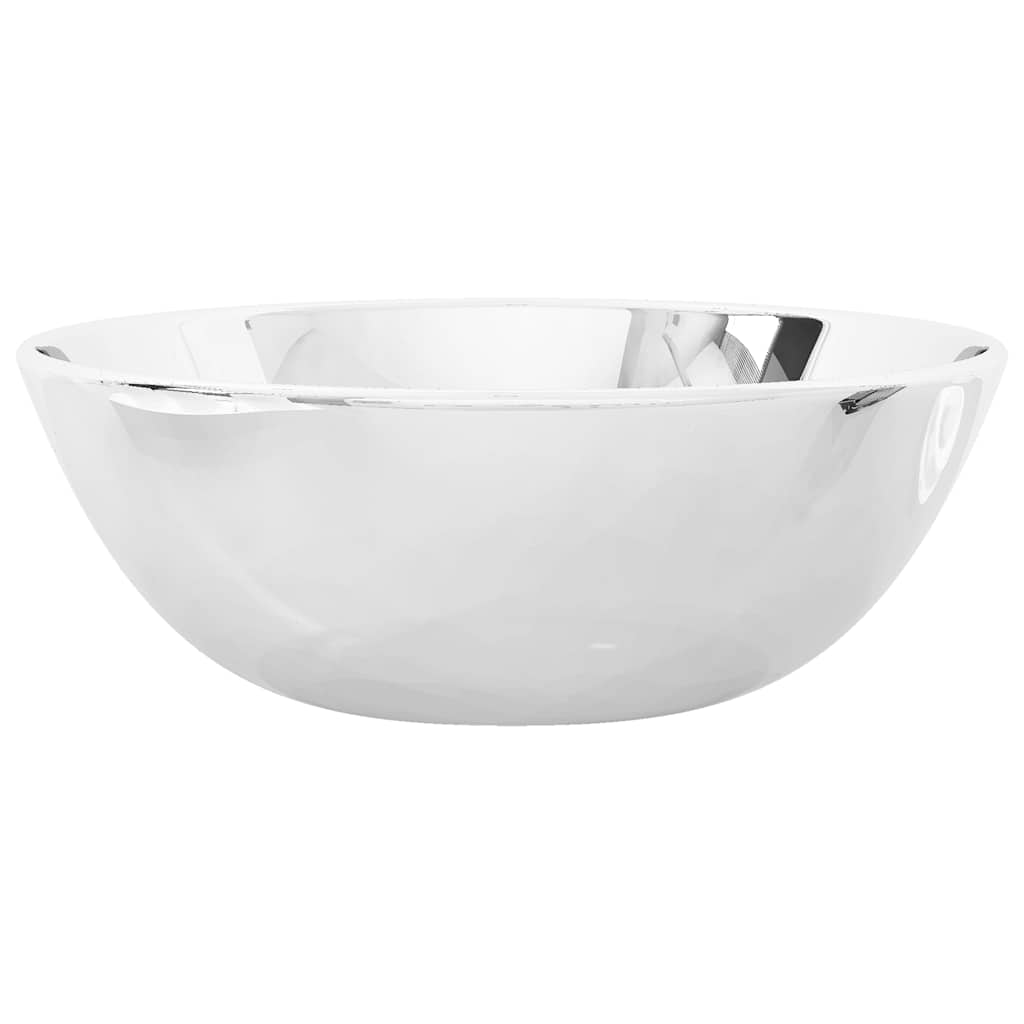 Vidaxl Washbasin 28x10 cm Ceramic Silver Colored