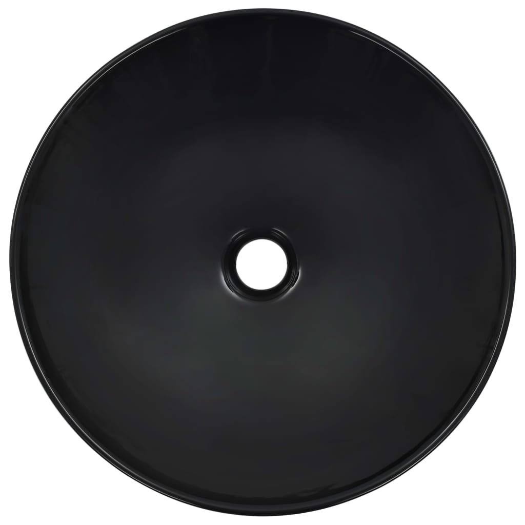 Vidaxl Washbasin 41x12.5 cm Black in ceramica