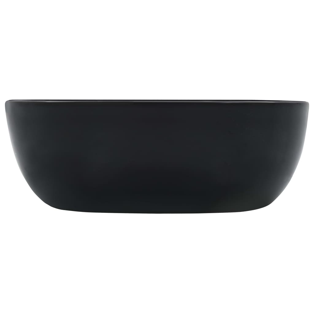 Vidaxl Washbasin 42.5x42.5x14.5 cm ceramico nero