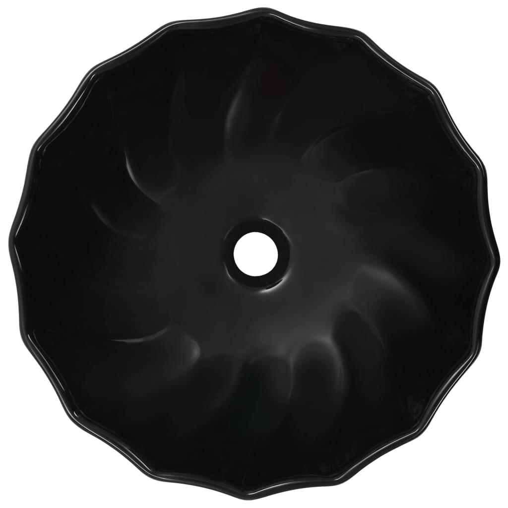 Vidaxl Washbasin 46x17 CM Ceramic Negro