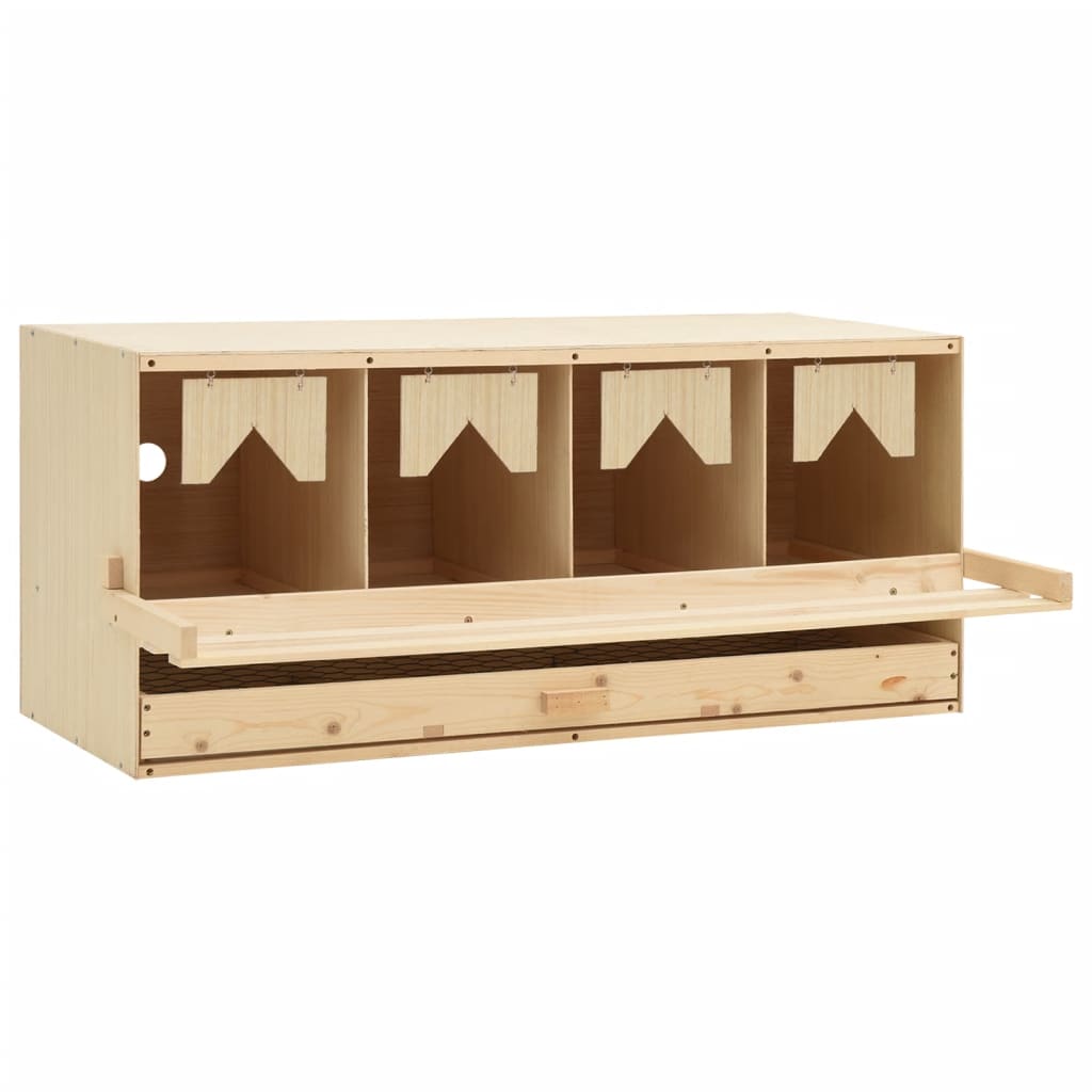 Vidaxl Chicken Shelter 4 Compartments 106x40x45 cm Pince solido