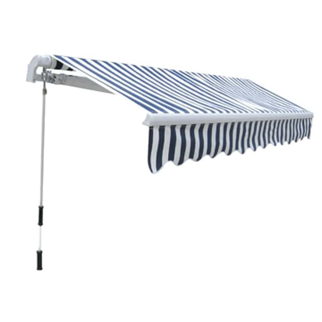 Vidaxl Luifel Manualmente extensible 300 cm Blanco Blanco