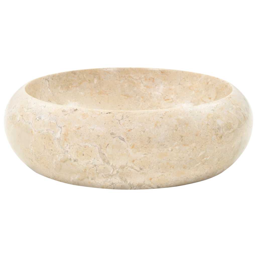 Vidaxl gootsteen 40x12 cm marmer crème